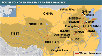 Map: China water project